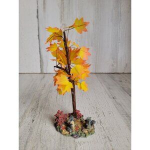 Village fall tree animals forest squirrel accessory xmas decor